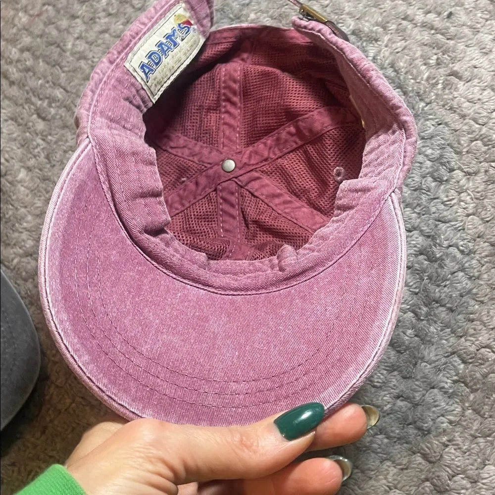 Adams Mauve Baseball Cap with Eiffel Tower Detail
